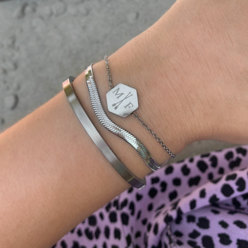 Bedelarmband 2 letters