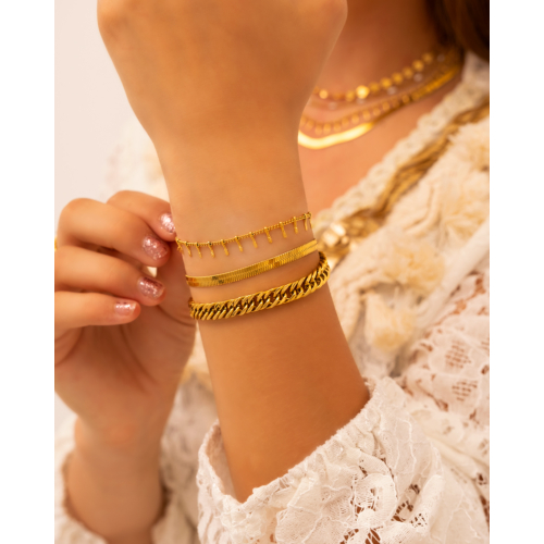 Armband boho goudkleurig