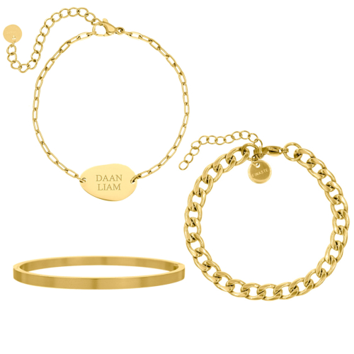 Armparty Graveren Kleur Goud