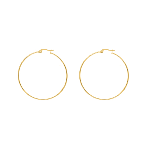 Big hoop earrings goldplated