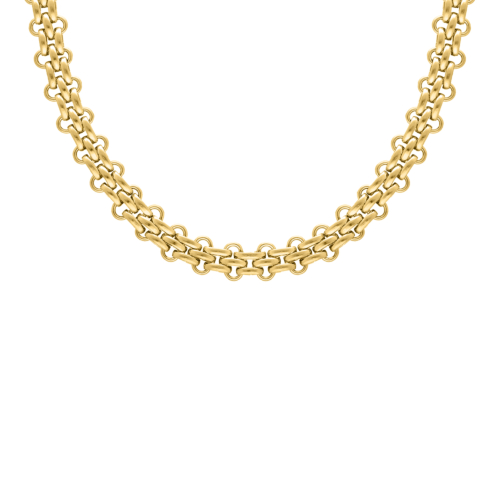 Bold chain necklace goldplated