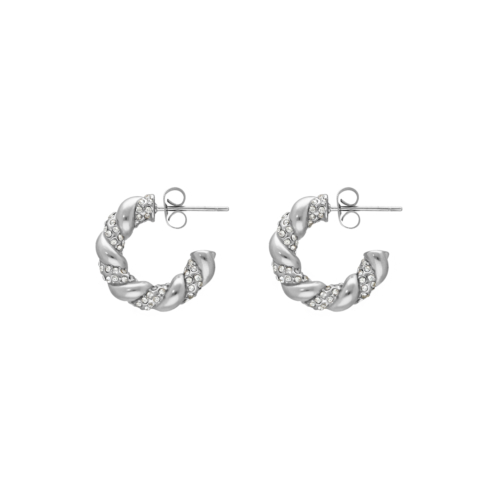 Braided stone hoops