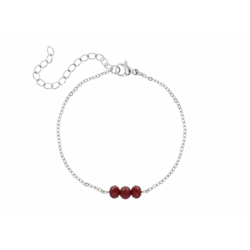 Charming armband rood