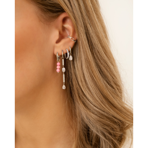 Earrings hot pink