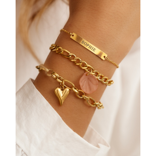 Graveerbare Armband Bar Goud Kleurig