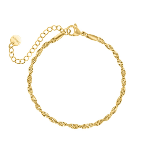 Trending influencer armbandje goud