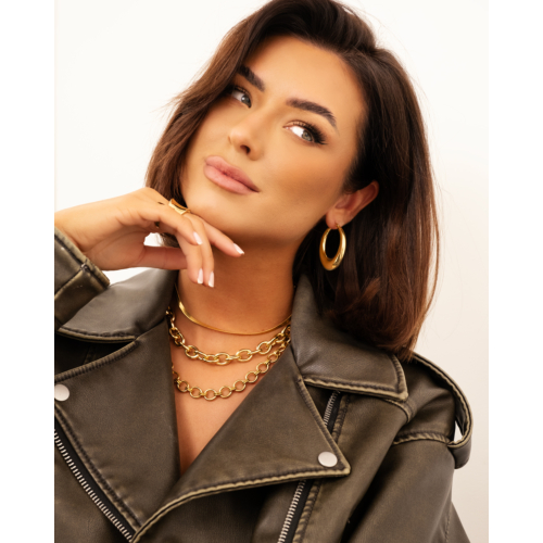 Chunky statement hoops goud kleurig