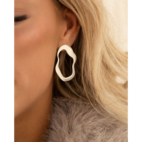 Stud oorbellen statement swirl