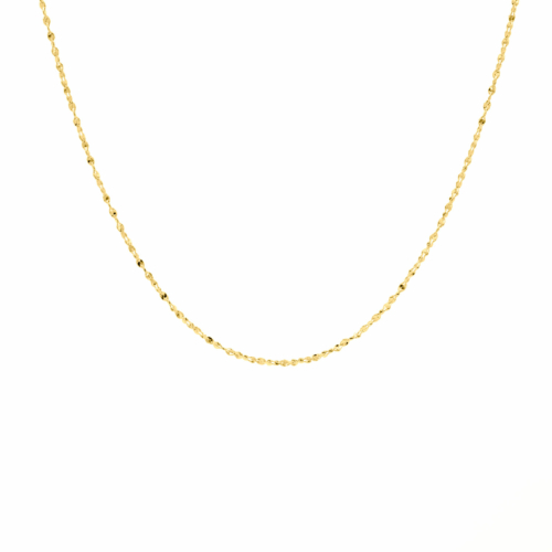 Gouden minimalistische ketting fijn