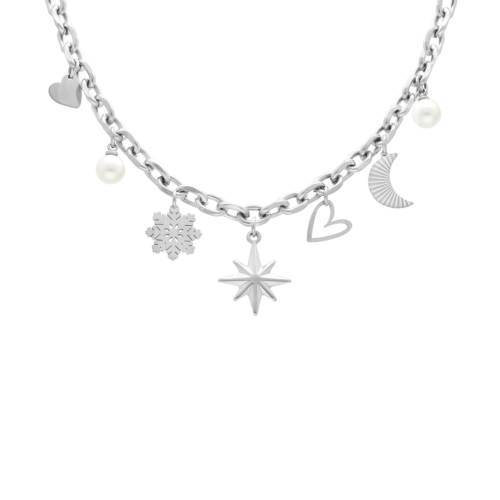 Bedelketting met starlight zilver