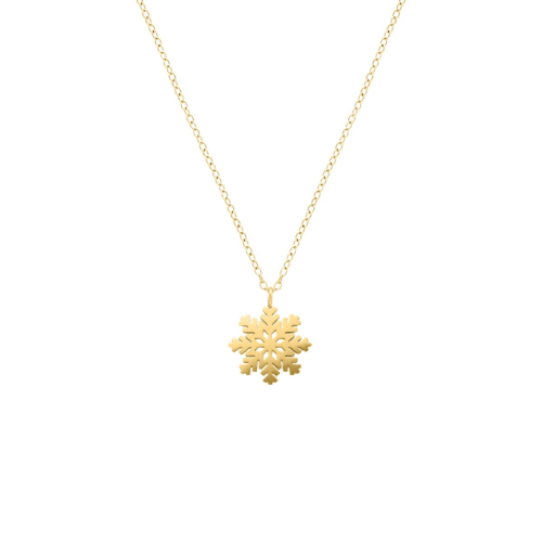 Snowflake ketting goud