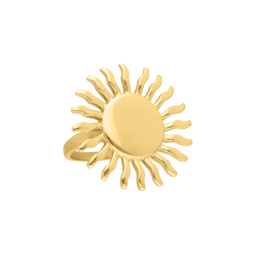 Zon ring goud statement