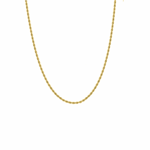 Gedraaide chain ketting goud kleurig