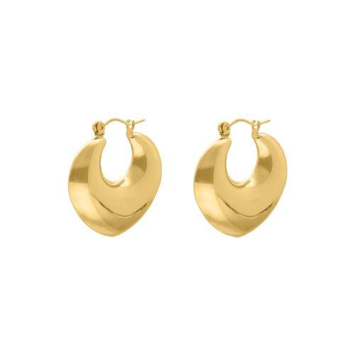 Bold hoops goldplated