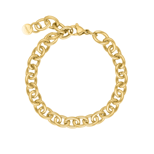 Chain link bracelet goldplated