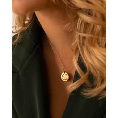 Ketting 2 initials luxury kleur goud