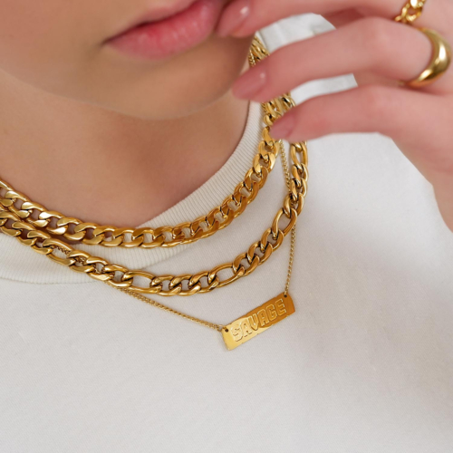 Savage ketting kleur goud