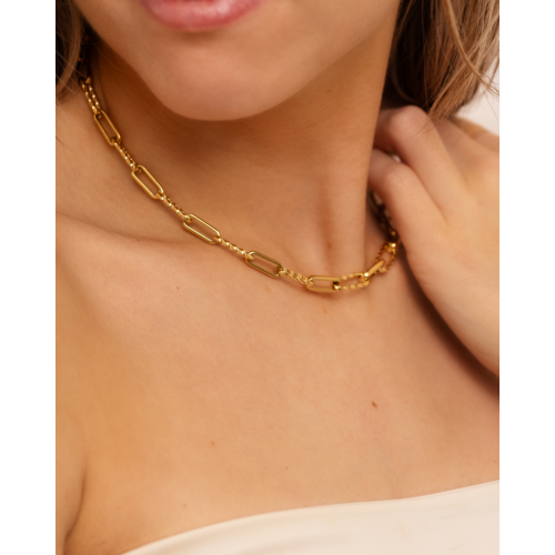 Iconic chain necklace goldplated