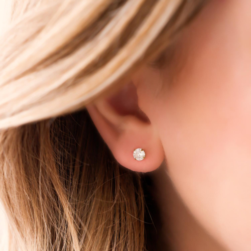 Sparkle Stud Oorbellen Goud Kleurig