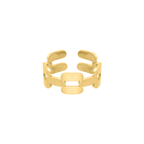 Ring bold chain goldplated