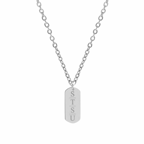 Grote bar ketting met 4 letters