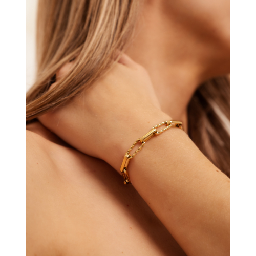 Iconic chain bracelet goldplated