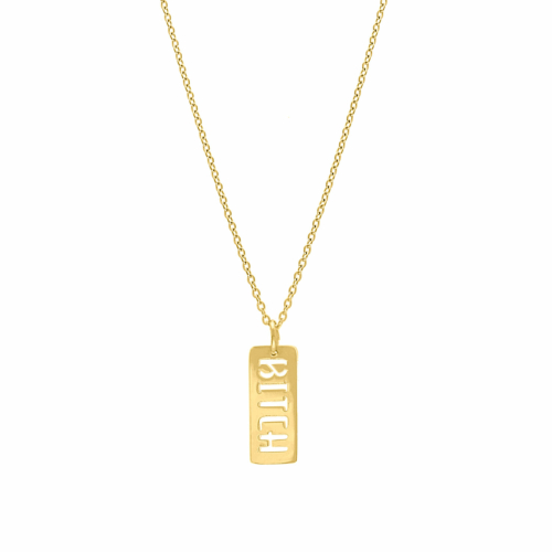 Ketting quote kleur goud