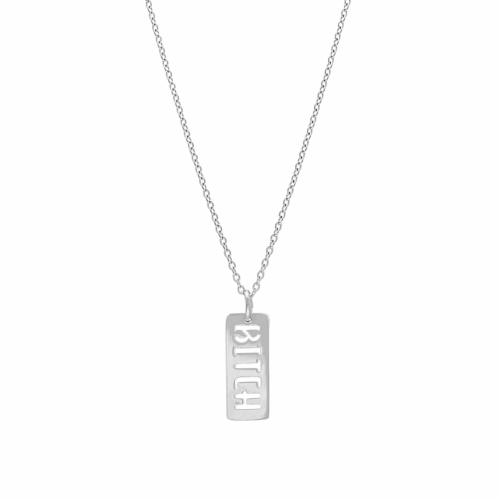 Ketting quote kleur zilver