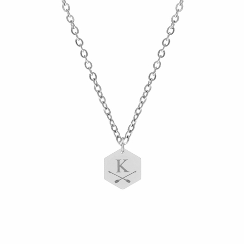 Letter ketting Zilver