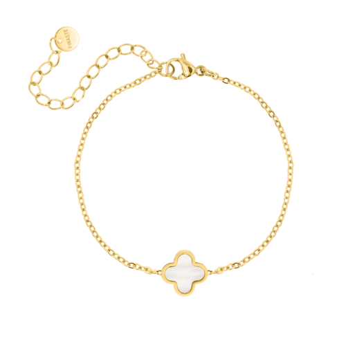 Luxury Clover armband kleur goud