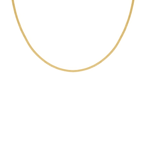 Mesh ketting minimalistisch goudkleurig