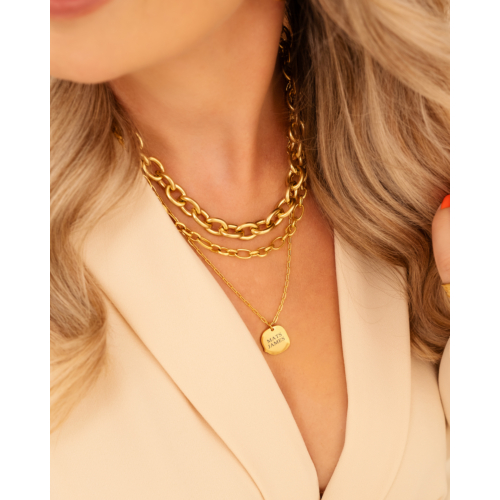 Chunky statement ketting goud kleurig