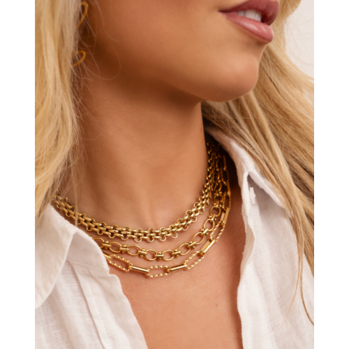 Diva chain necklace goldplated