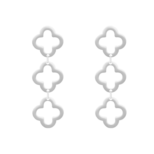 Triple clover earrings 