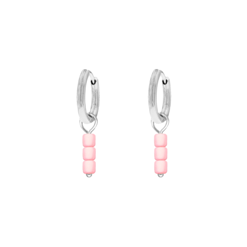 Earrings pink stones