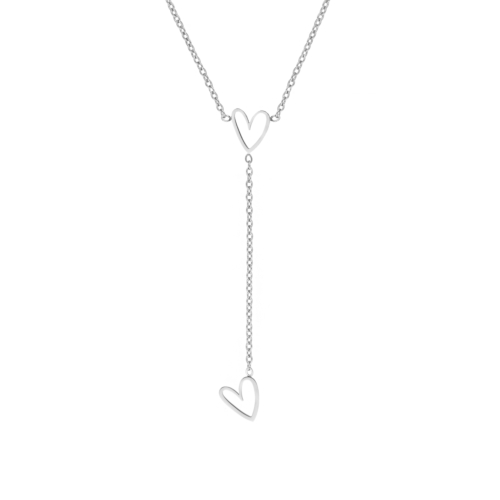 Necklace playful hearts