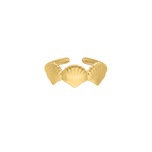 Mermaid ring goudkleurig