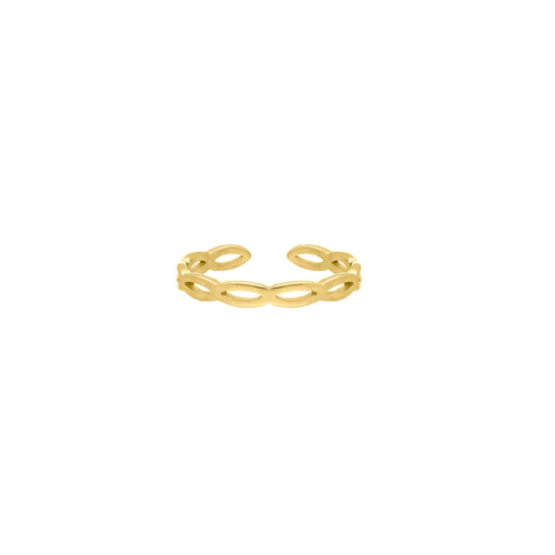 Ring Open Chain Kleur Goud