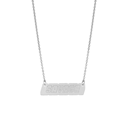 Savage ketting kleur zilver