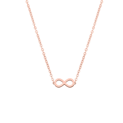 Ketting met infinity teken in rose goud