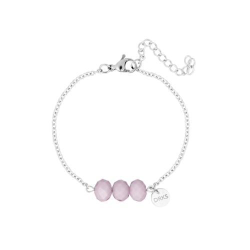 Charming armband lila