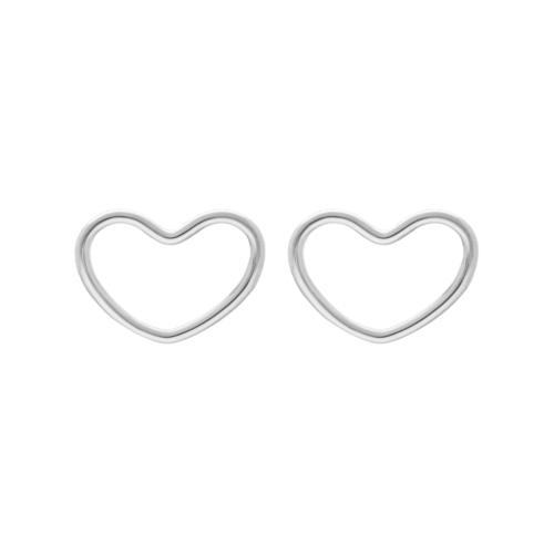 Statement studs open heart