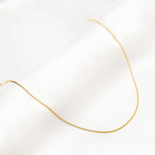 Subtiele snake chain ketting goldplated