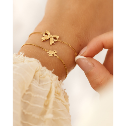 Armband met schildpad goudkleurig