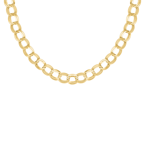 Twin chain necklace goldplated