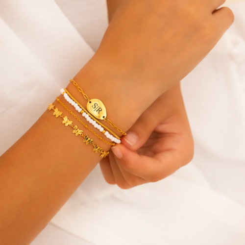 Armband Bolletjes Goud Kleurig