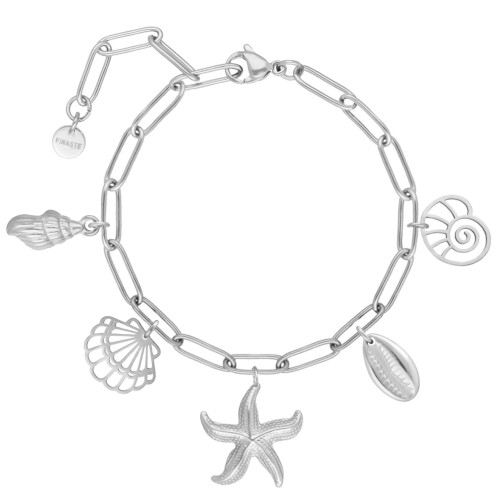 Bedelarmband met schelpjes