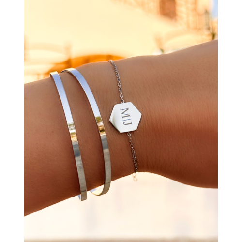 Bangle armparty met initialen