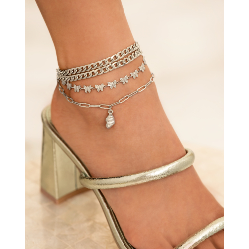 Chain anklet cute shell