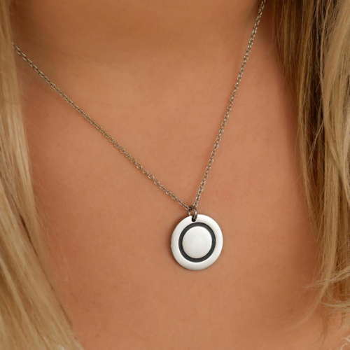 Ketting musthave coin zwart